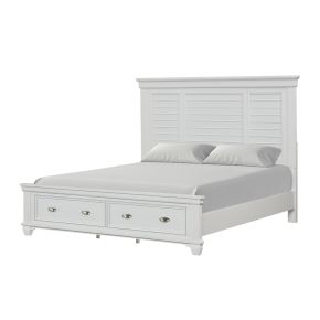 New Classic 00-B2118S-200 New Classic 00-B2118S-200 Jamestown - 6/0 California King Bed With Storage - White