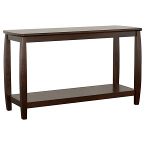 CoasterEssence 701079 Dixon - Wood Entryway Console Table With Shelf - Cappuccino