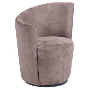 Coaster Fine Furniture 907528 Nueva - Upholstered Swivel Chair Curved Backrest - Blush
