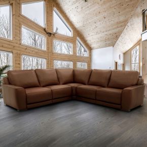 Liberty Furniture 6000HN-UPH-5PCSEC Blake - 5 Piece Sectional - Brown