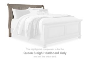 Signature Design by Ashley® B733-77 Lettner - Queen Sleigh Headboard - Light Gray