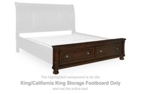 Millennium® by Ashley B697-176 Porter - King/California King Storage Footboard - Rustic Brown