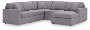 Ashley Furniture 92104S68 Ashley Furniture 92104S68 Modmax - 5-Piece Sectional With Raf Corner Chaise, With Laf Corner Chair - Granite