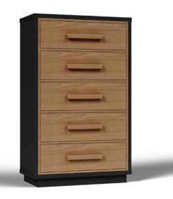 Ashley Furniture EB1460-245 Kozmour - Five Drawer Chest - Black / Brown