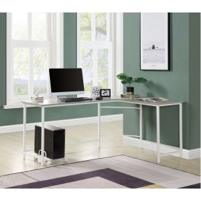 ACME OF00043 Bambina - Computer Desk - Gray & White