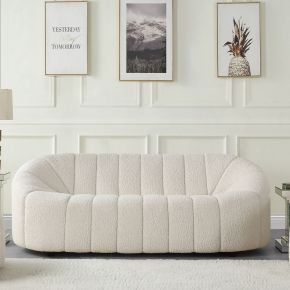 ACME LV00229 Osmash - Sofa - White Teddy Sherpa
