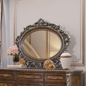 ACME BD03064 Devany - Oval Mirror - Cherry
