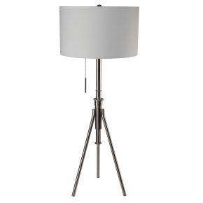 Furniture of America L731171F-SV Zaya - Floor Lamp - Brushed Steel