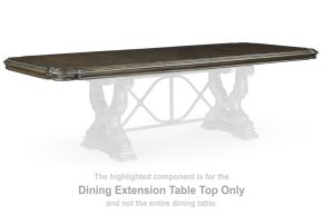 Signature Design by Ashley® D947-55T Maylee - Rectangular Drm Extension Table Top - Dark Brown
