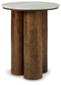 Ashley Furniture A4000623 Henfield - Accent Table - Beige / Brown