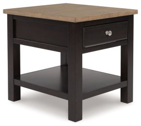 Ashley Furniture T734-3 Drazmine - Rectangular End Table - Brown