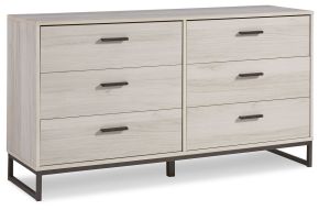 Signature Design by Ashley® EB1864-231 Socalle - Six Drawer Dresser - Vinyl-Wrapped - Light Natural