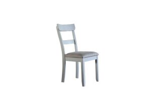 ACME 68862 House Marchese - Side Chair (Set of 2) - Two Tone Gray Fabric & Pearl Gray