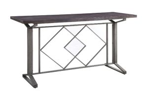ACME 73900 Evangeline - Counter Height Table - Salvaged Brown & Black