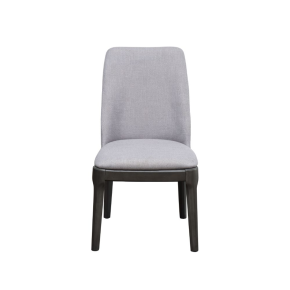 ACME 73172 Madan - Side Chair (Set of 2) - Light Gray Linen & Gray Oak