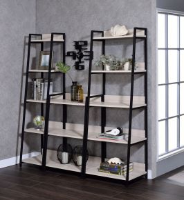 ACME 92673 Wendral - 16"L Bookshelf - Natural & Black