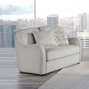 ACME LV00580 Mahler - Chair With 2 Pillows - Beige Linen