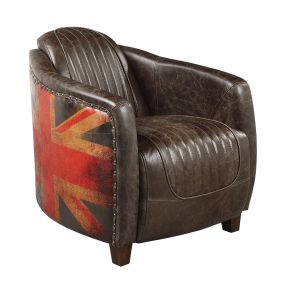 ACME LV01811 Brancaster - Chair - Brown