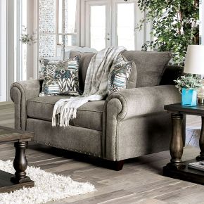 Furniture of America SM6155-LV Mott - Loveseat - Gray