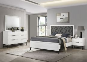 Coaster Fine Furniture 224861KW-S4 Sonora - 4 Piece California King Bedroom Set - White