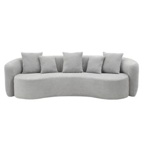 ACME LV07150 Barasa - Oversize Sofa With 5 Pillows - Gray