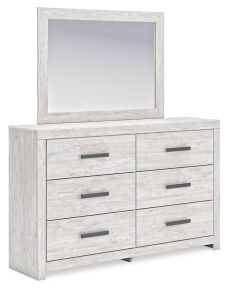 Signature Design by Ashley® B3788B1 Cayboni - Dresser And Mirror - Whitewash