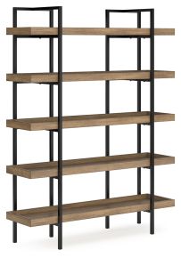 Signature Design by Ashley® H632-70 Montia - Bookcase - Light Brown