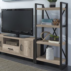 Liberty Furniture 439-EP60 Sun Valley - Pier Unit With Faux Metal - Sandstone