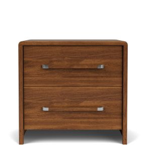 Riverside Furniture 83768 Elsie - 2 Drawer Nightstand - Dark Brown