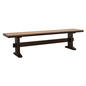 CoasterEssence 110333 Bexley - Wood Dining Bench - Natural Honey And Smokey Black
