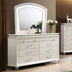 Furniture of America CM7899D Maddie - Dresser - Pearl White