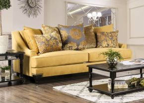 Furniture of America SM2201-SF Viscontti - Sofa - Gold / Gray