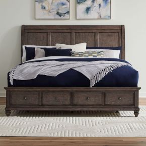 Liberty Furniture 104G-BR-KSB Liberty Furniture 104G-BR-KSB Twin Lakes - King Storage Bed - Gray