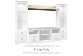 Signature Design by Ashley® W267-27 Willowton - Bridge 63.39” - Whitewash