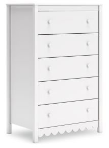 Ashley Furniture EB1810-245 Hallityn - Five Drawer Chest - White