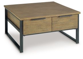 Ashley Furniture T602-00 Ashley Furniture T602-00 Montia - Lift Top Cocktail Table - Light Brown