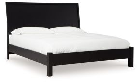 Signature Design by Ashley® B1013B10 Danziar - Black - King Panel Bed With Low Footboard