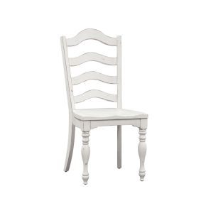 Liberty Furniture 244-C2000S Liberty Furniture 244-C2000S Magnolia Manor - Ladder Back Side Chair - Antique White