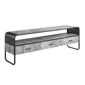 ACME LV01142 ACME LV01142 Raziela - 20" TV Stand - Concrete Gray & Black