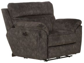 Catnapper 7622207-2793/28 Sedona - Power Lay Flat Recliner With Power Adjustable Headrest & Lumbar - Smoke