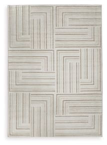 Signature Design by Ashley® R406942 Darmondard - Cream / Taupe - Medium Rug