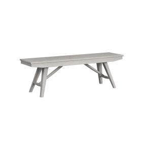 Intercon BY-CH-5615B-WHT-C Intercon BY-CH-5615B-WHT-C Bayside - Bench - Silver