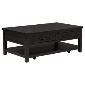 Coaster Fine Furniture 710578 Concord - 2-Drawer Rectangular Coffee Table - Distressed Java