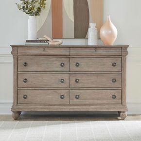 Liberty Furniture 589WT-BR31 Rustic Traditions - 8 Drawer Dresser - Brown