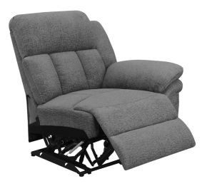 CoasterEssence 609540RR Bahrain - Upholstered RAF Recliner - Charcoal
