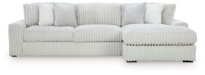 Signature Design by Ashley® 25903S7 Stupendous - 2-Piece Sectional With RAF Corner Chaise - Alloy