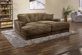 Jackson 304575-1998/09 Comfrey - LSF Chaise - Chocolate