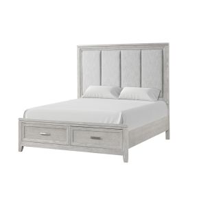 New Classic B2442-310 Fiona - 5/0 Queen Headboard - Mist Gray