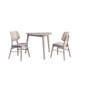 New Classic 40-1651W-D2C New Classic 40-1651W-D2C Oscar - Corner Table & 2 Chairs - White Ash