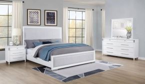 Coaster Fine Furniture 225071Q-S4 Gracemont - 4 Piece Queen Bedroom Set - White